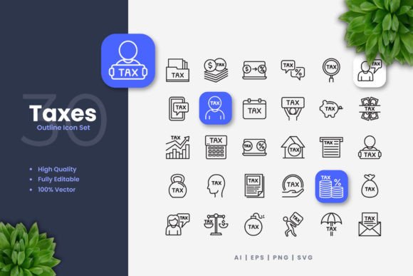 A Comprehensive Guide to Taxes Icons