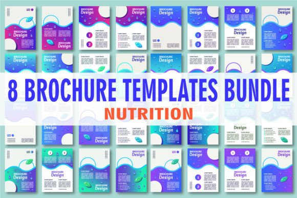 Designing Nutrition Content with Blank Brochure Bundles