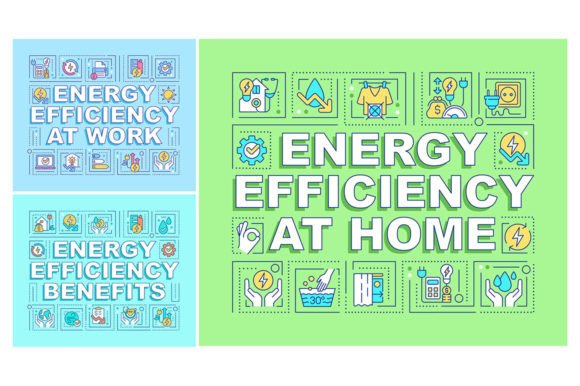 Evaluating the Energy Efficiency Word Concepts Banner Set