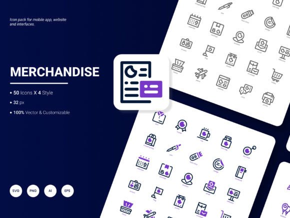 Merchandising Icon Pack: A Versatile Toolkit for Modern Communication