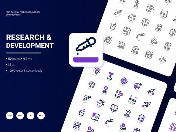 The Essential Toolkit: How the Research and Development Icon Pack Elevates Modern Design