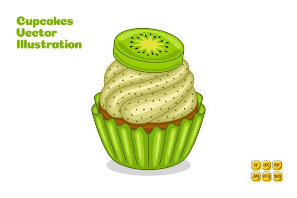 The Kiwi Cupcake Vector Illustration: A Modern Toolkit for Creative Branding