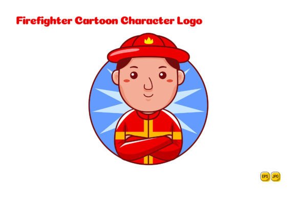 The Power of Branding: A Deep Dive into the Firefighter Cartoon Character Logo 03 Vector Collection