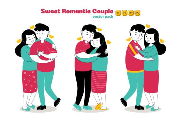 The Power of Versatile Design: Unleashing Creativity with a Romantic Couple Vector Pack