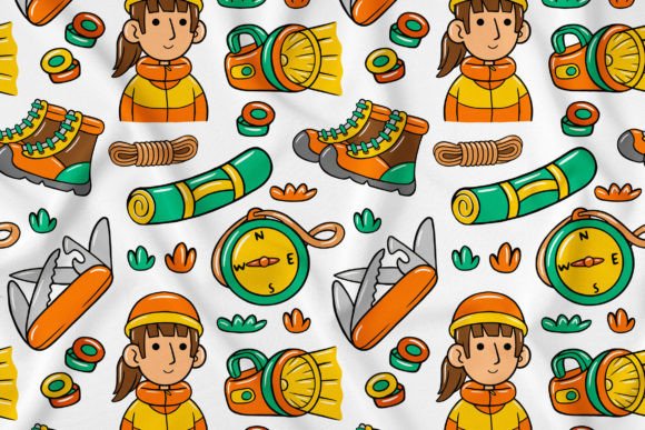 Understanding Climber Kawaii Doodle Seamless Pattern 4: A Design Resource Evaluation